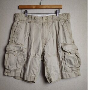 Polo Ralph‎ Lauren Relaxed Cargo Shorts Casual Outdoor Khaki Beige Size 36 X